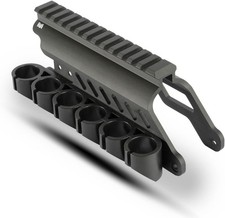 Monstrum Side Saddle Shotgun Shell Holder V2  Compatible with Mossberg 590/Shoc