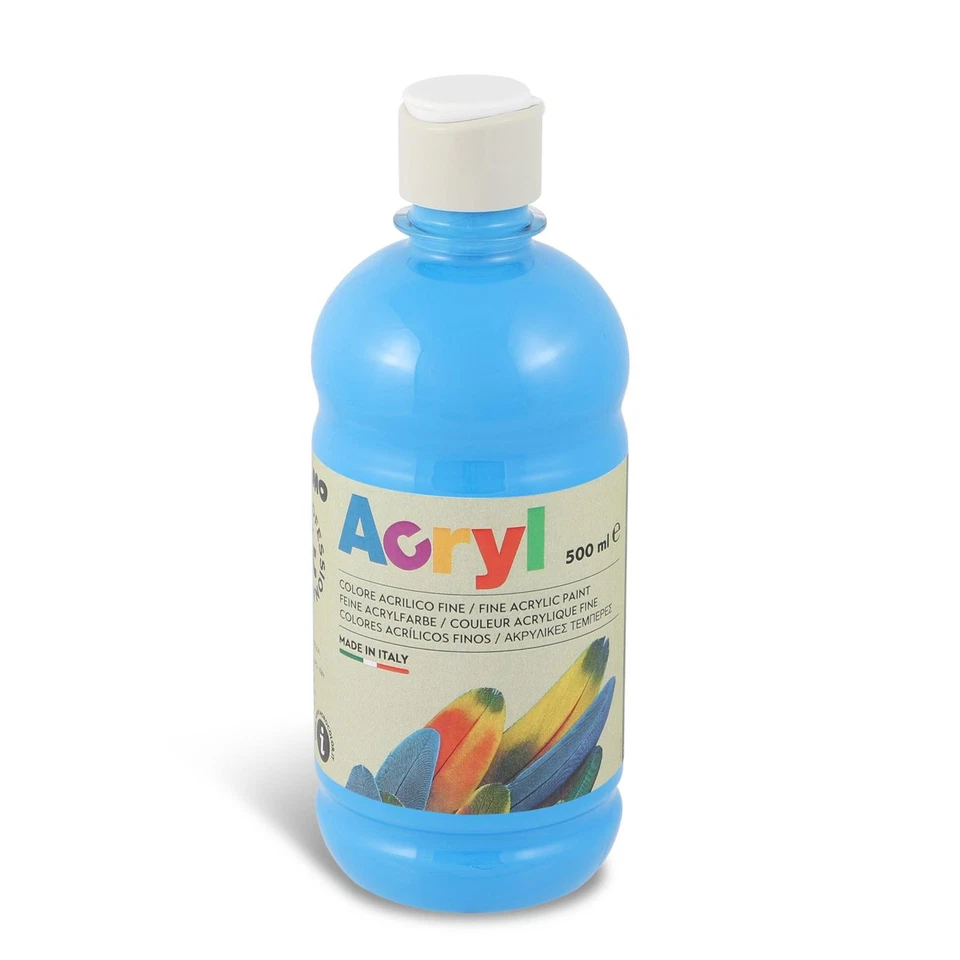 [4003TA500501] Primo Tube Soft Plastique Peinture Acrylique Fine FLUO 500 ml ... - Photo 1/2