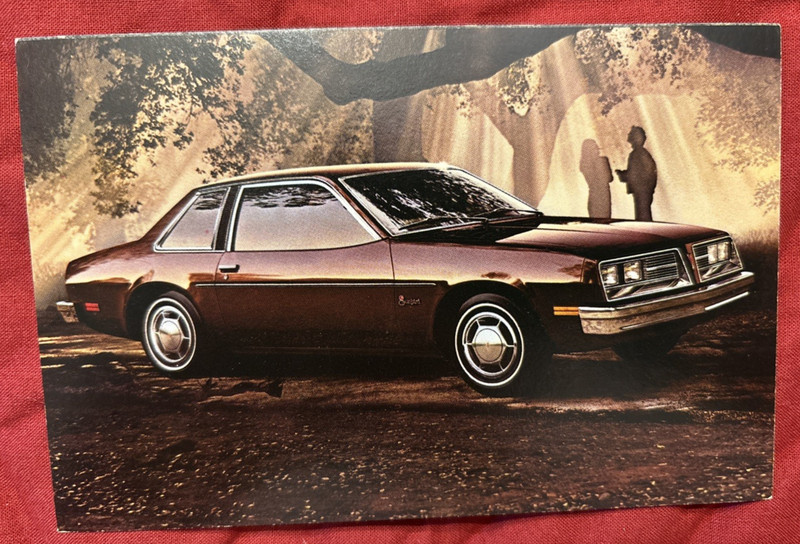 Vintage 1979 Pontiac sunbird dealership postcard St. John’s Michigan