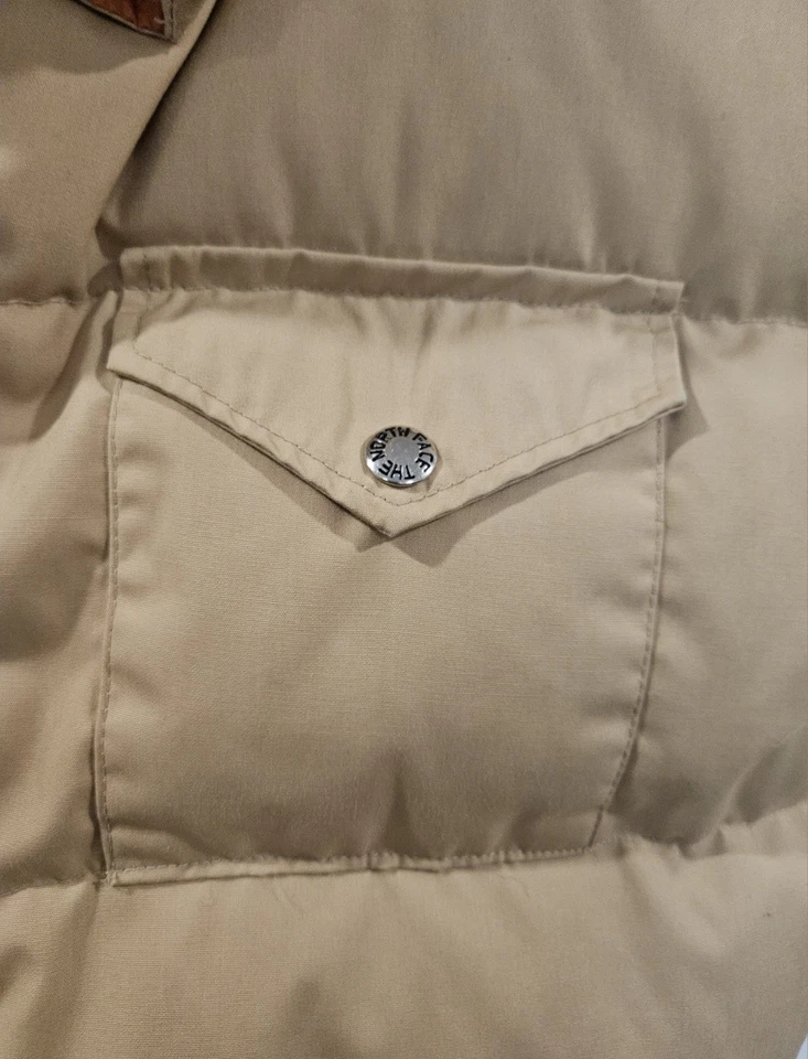 VTG Mens THE NORTH FACE Vintage 70’s/80’s Goose Down Puffer Vest Brown Tag Sz M. - Image 4 of 4