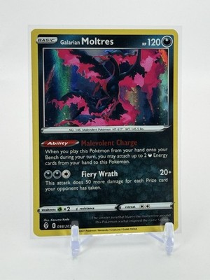 Galarian Moltres Holo Rare SWSH07: Evolving Skies 093/203 NM E4012