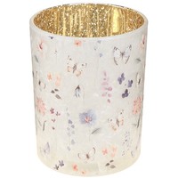 Windlicht Glas Schmetterlingsdesign Romantische Deko FüR Wohnambiente, 2 StüCk