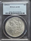 1890-S Morgan Silver Dollar PCGS AU55