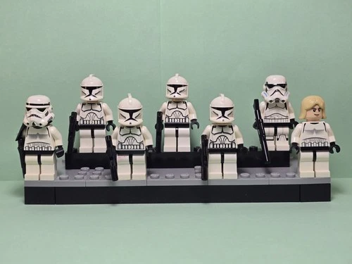 Lego Star Wars Lot Of 7 Minifigures Clone Trooper Stormtrooper Phase 1 Luke L13