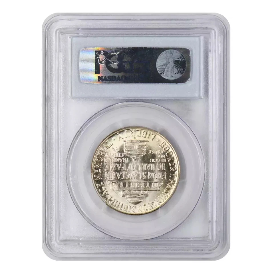 1946-D Booker T. Washington Commemorative Silver Half Dollar PCGS MS-67 CAC - Image 4 of 4