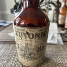 Teutonic #2 BREWERY BROOKLYN BOTTLE ORIGINAL PROHIBITION LABEL Liebmann BEER