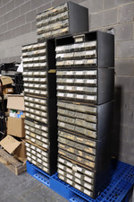 Akro Mils 16 Drawer Cabinets, Lot of 11 Cabinets