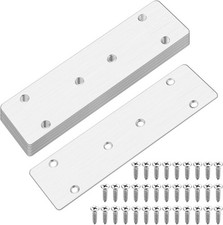 10 Pcs Flat Joining Plates, Metal Mending Plates for Wood, Timber Connector
