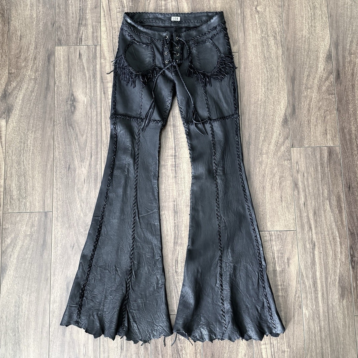 LGB Le grand bleu Japan Western Tassel Soft Leather Flare 2000s