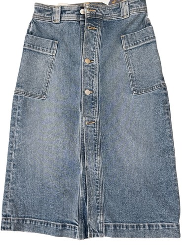 Joe’s Denim Phoebe Pocket Midi Skirt Wash So Special SZ 26 New with Tags - 第 4/7 張圖片