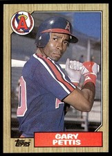 1987 Topps Gary Pettis California Angels #278