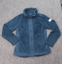 North Face Fleece Jacket Womens Medium Blue Full Zip Sherpa High Pile