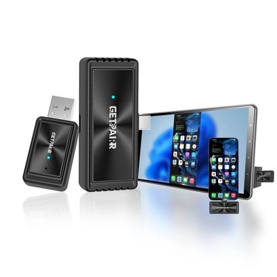 3IN1 Android/iOS Wireless Screen Mirroring & Wireless CarPlay Adapter Plug Play