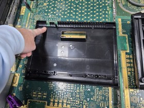 Atari 7800 EXACT BROKEN DAMAGED EMPTY SHELL-CRACKS-DINGS-NO BUTTONS-PARTS-READ