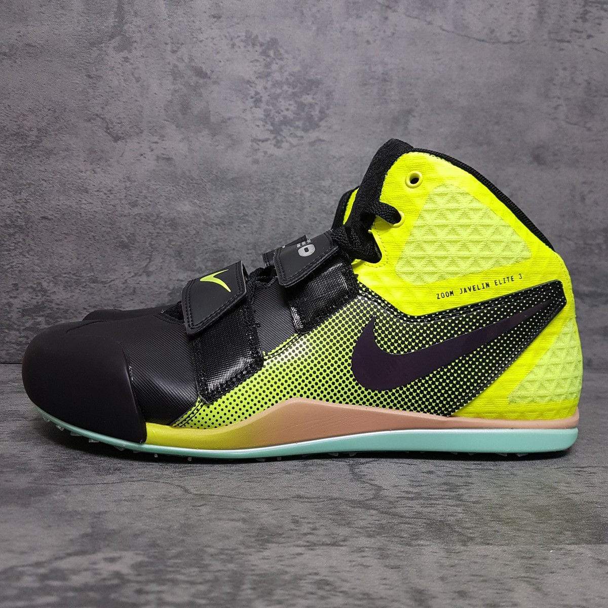 NIKE Zoom Javelin Elite 3 Mid Track Spikes Mens 8 Womens 9.5 Black