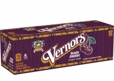 Vernors Black Cherry Ginger Ale Soda 12 Pack Limited Edition Fast Shipping