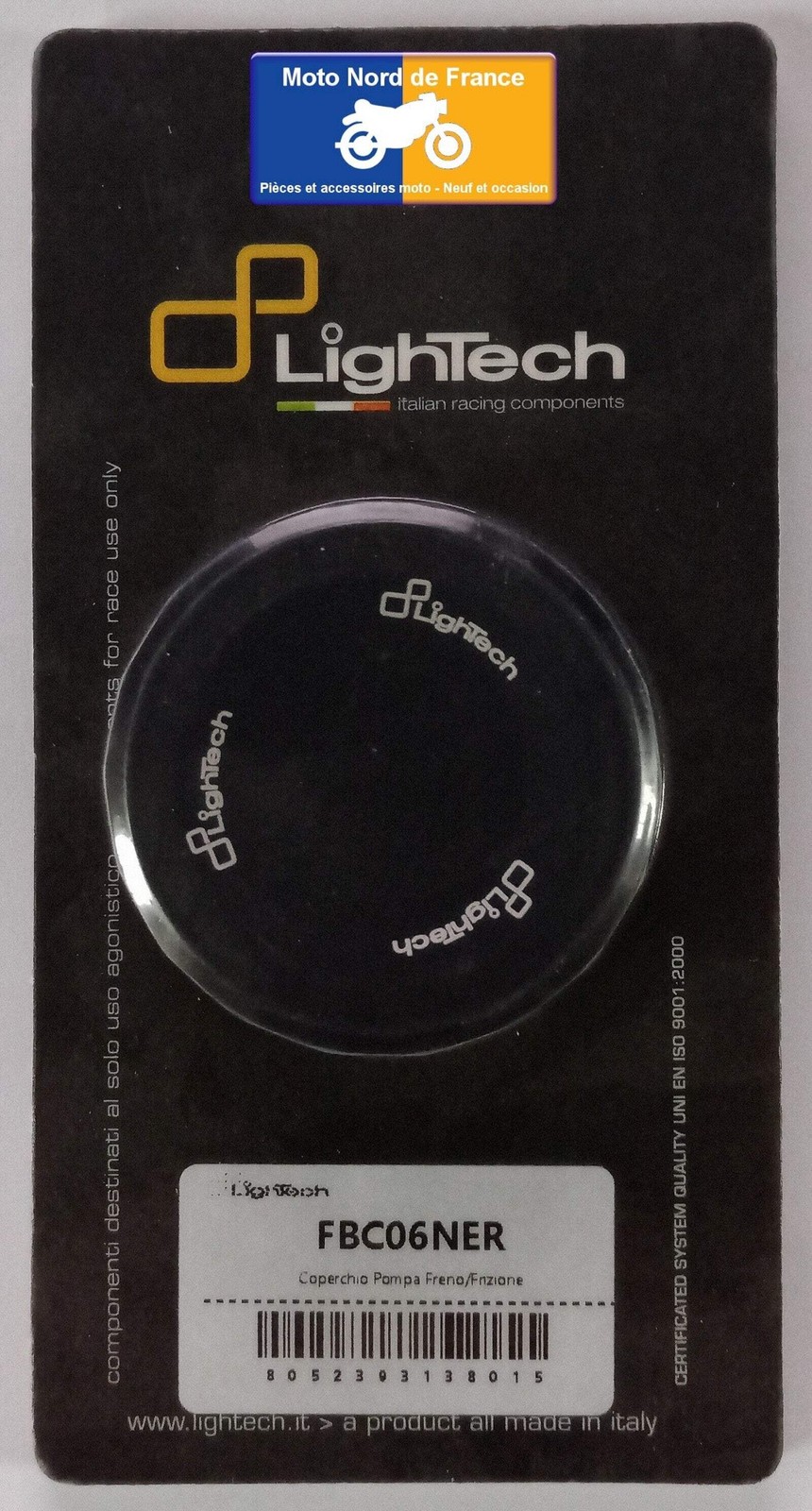 Couvercle de bocal de frein LighTech pour Kawasaki Z750 finition Ergal CNC