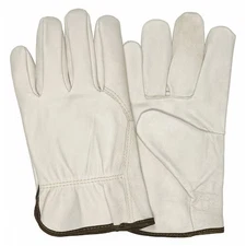 Mcr Safety 3214M Leather Drivers Gloves, Cowhide, Slip-On, Wing Thumb, Gunn -