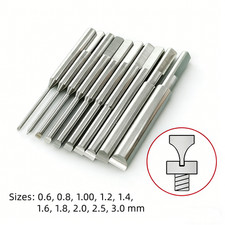 0.6mm-3.0mm Anti Slip T Shaped Screwdriver Steel Blades for Watch Repair Tool