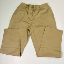 Lands' End Women  s Khaki Straight-Leg Chinos - Light Brown
