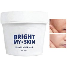 100 g Crema Iluminadora Bright My Skin Gluta Arroz Leche Mascarilla Gluta Arroz Arcilla Mascarilla