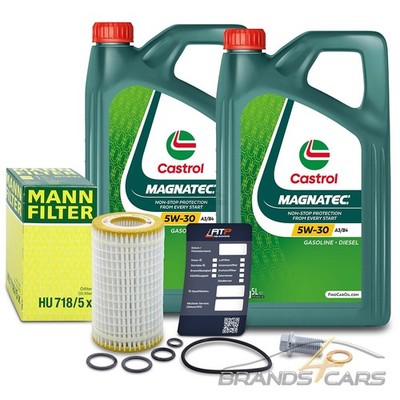MANN-FILTER ÖLFILTER+10L CASTROL MAGNATEC STOP-START 5W-30 FÜR MERCEDES COUPE