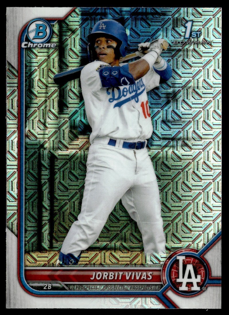 2022 BOWMAN CHROME 1ST MOJO REFRACTOR JORBIT VIVAS LOS ANGELES DODGERS #BCP-24