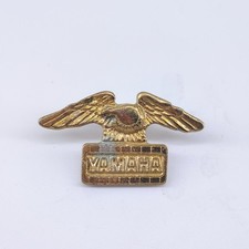 Vintage Yamaha Eagle Emblem Pin Gold Tone Motorcycle Memorabilia Lapel