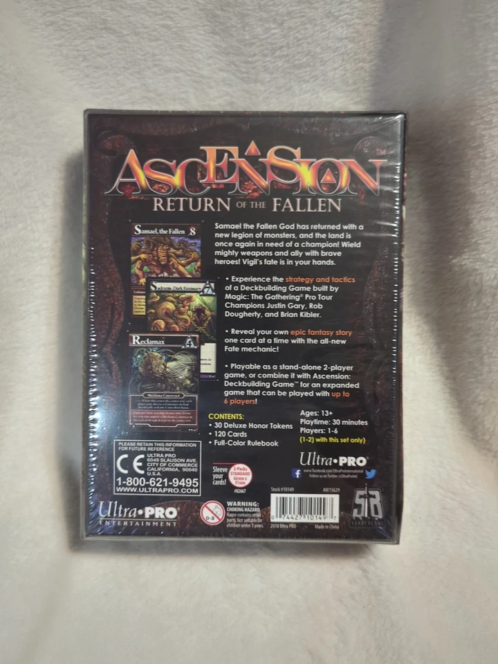 Ultra Pro Card Game Return of the Fallen (3rd Ed) Box SW (New) - Image 2 of 2