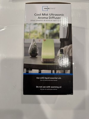 Mainstays Cool Mist Ultrasonic Aroma Diffuser Changing Color NEW