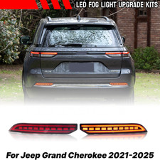 2x Red Led Rear Fog Light Tail Bumper Light For 2021-2024 Jeep Grand Cherokee 2x Red Led Rear Fog Light Tail Bumper Light For 2021-2024 Jeep Grand Cherokee