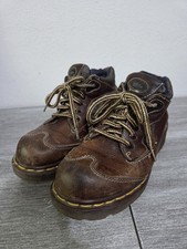Dr. Martens Doc Vintage Women's Boots Size 5 Made In England Brown Leather