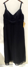 E2 NWT Lightinthebox Black Chiffon Evening Gown Sleeveless Long Party Dress XL