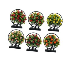 Décoration de table artificielle en pot, bonsaï, fruit, accessoire de