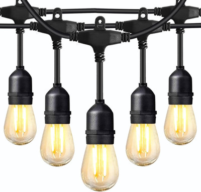 Außen Lichterkette 49FT Schwerlast Handelsqualität Wasserdicht Lichterkette,