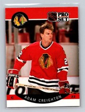 1990-91 Pro Set #50 Adam Creighton Chicago Blackhawks