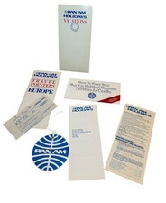 Lot Of 6 Vtg 89’ Pan Am Airways Holidays Vacations Travel Ephemera Memorabilia