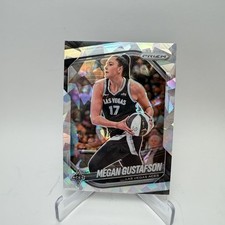 Panini 2025 Prizm WNBA Megan Gustafson Cracked Ice #49 Las Vegas Aces Card