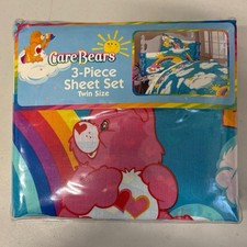 Unopened Care Bears 3 Piece Twin Sheet Bed Set