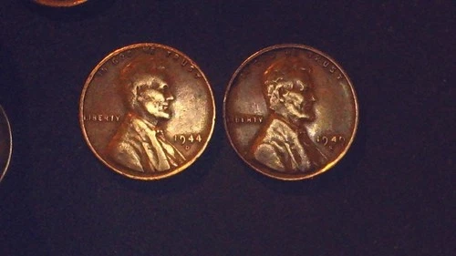 1944 D + 1949 S Lincoln Wheat Cent Good Condition