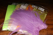 Hareline Dubbin' PASTEL FLAT WING SADDLES Fly Tying Hackle Yo Pick Color