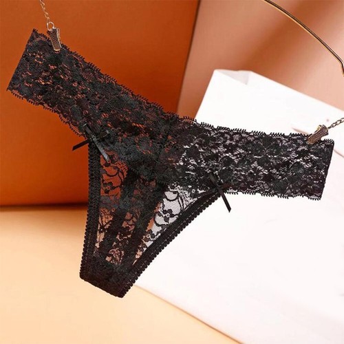 Sexy Lace Panties Women Thong Briefs Low-rise T-Back Lingerie Hollow Underwear - Bild 3 von 20