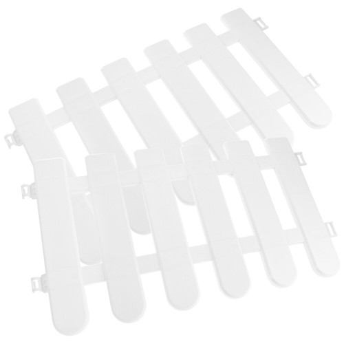 White Fence Garden Lawn Edging Fences Panels Campus Decor Decorative - Picture 9 of 12