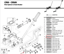 Tecomec OEM Spinner Anvil 1/4" 3/8"LP .325 Repair Master Breaker-Spinner Combo 