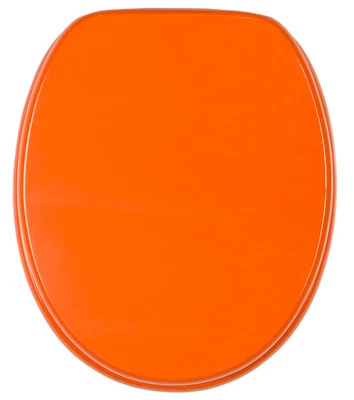 SANILO KLOBRILLE TOILETTENSITZ TOILETTENBRILLE WC BRILLE KLOSITZ KLO DECKEL ORANGE