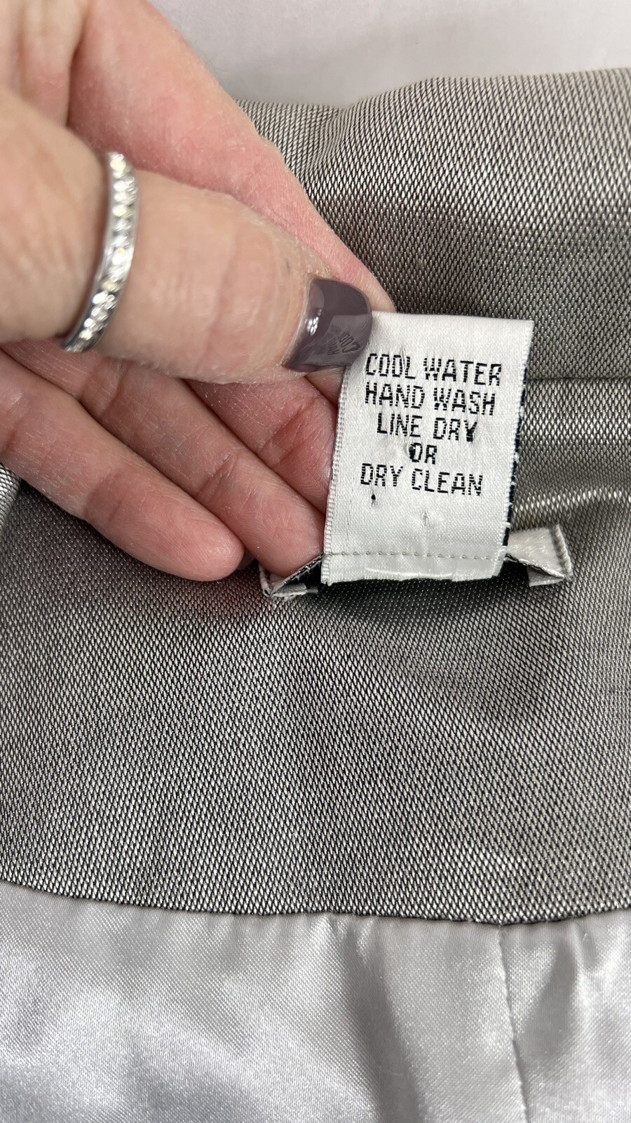 CACHE Jacket Small  Metallic, Chic Silver Full Zi… - image 21