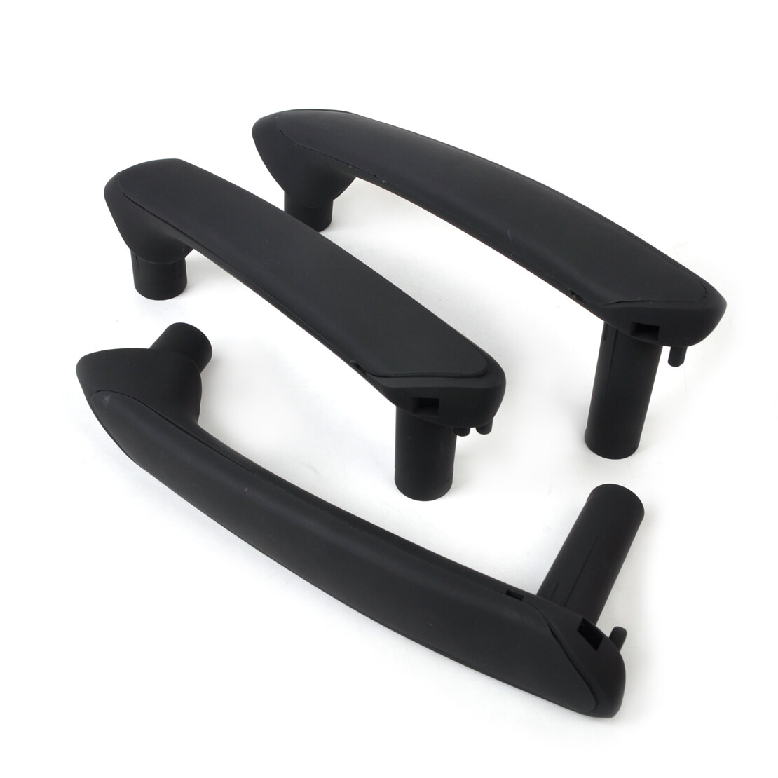 0EM 3x Interior Door Pull Grab Handle&Trim Cover Black For VW