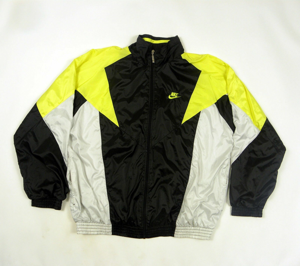 Vintage Nike Men's Track Top Nylon Jacket Glanz Nylon Jacke Vintage Nike Men's Track Top Nylon Jacket Glanz Nylon Jacke