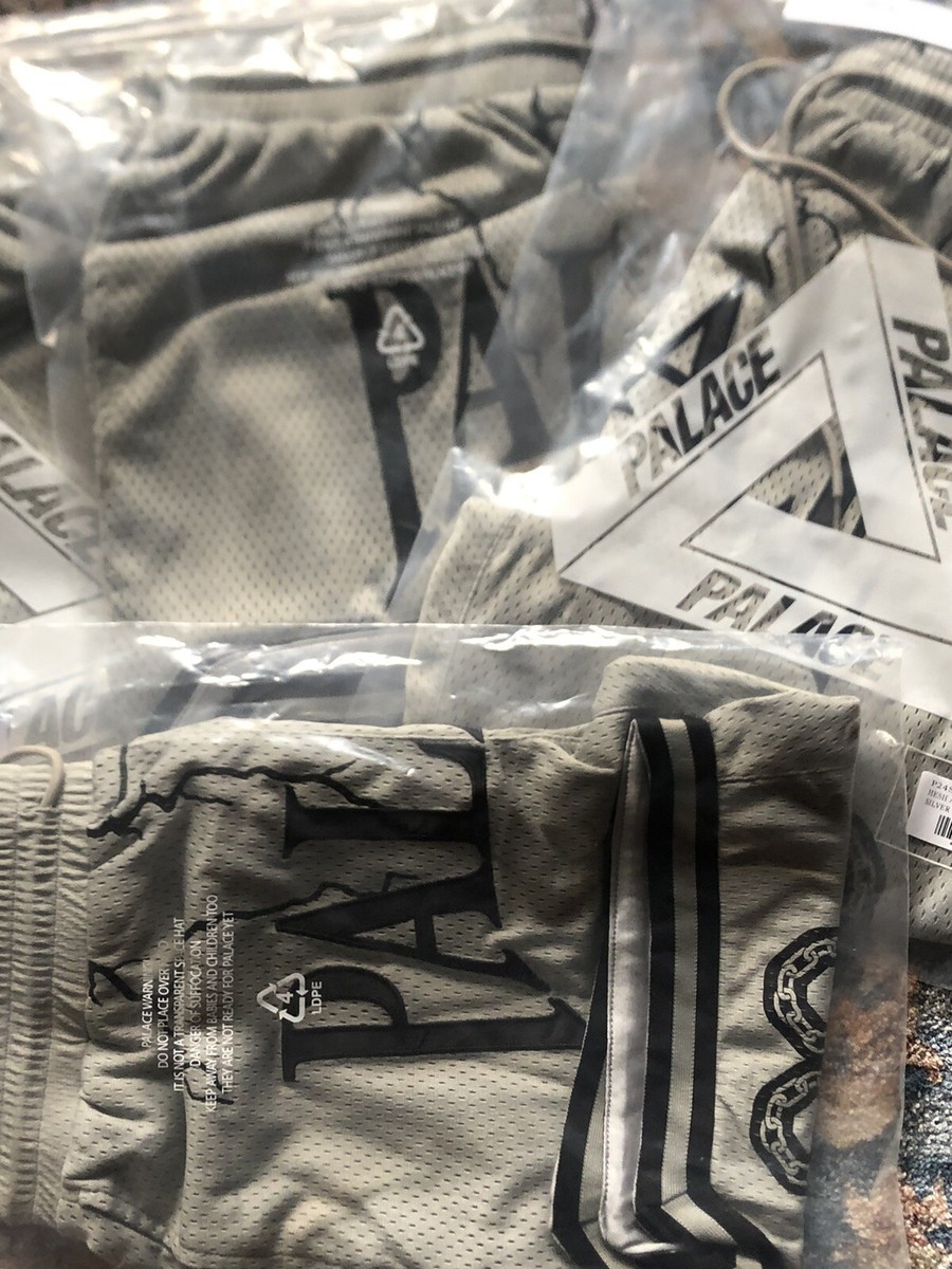 PALACE SKATEBOARDS HESH ATHLETIC SHORT SILVER SIZE XL | eBay