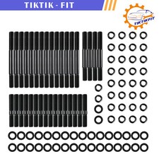 Cylinder Head Stud Kit For Small Block Chevy Sbc 265 267 283 302 350 Black